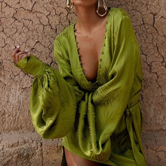 Rat & Boa Harlequin Dress Cypress - Picture 3 of 5